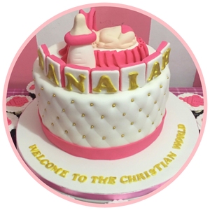 Menu Icon for Christening Cakes for Girls